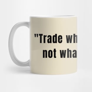 Financial Psychology Quote: Minimalist Typography for Traders Mug